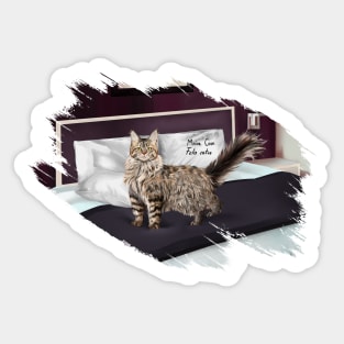 AnemalSoul - Gray Maine Coon Sticker